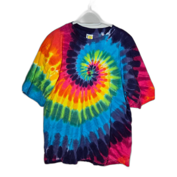 Sundog Other - Vintage Sun Dog Spiral Tie Dye T-Shirt | Made in USA | Men's XL | Rainbow